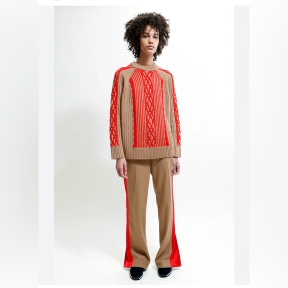 Sale — Rag & Bone Lorraine Cable Knit Wool Pullover Sweater, XS